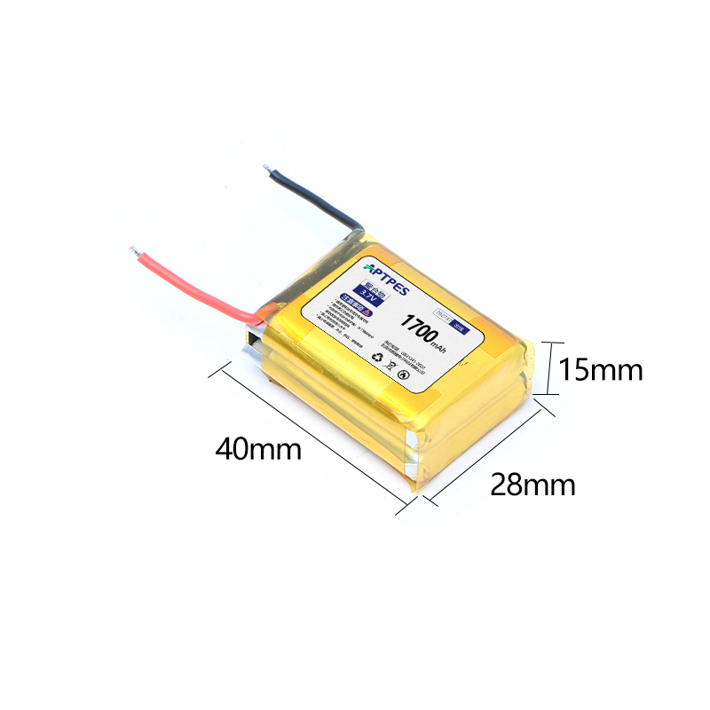 3.7V 1700mAh Lithium Battery for Lighting Fixtures